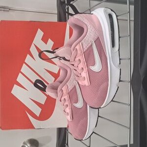 Nike Pink and White Air Max Sneakers, size 8c